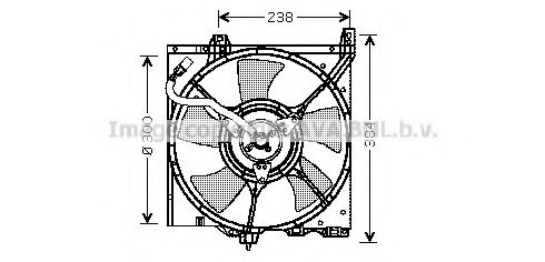 Вентилятор, охлаждение двигателя AVA QUALITY COOLING DN7503