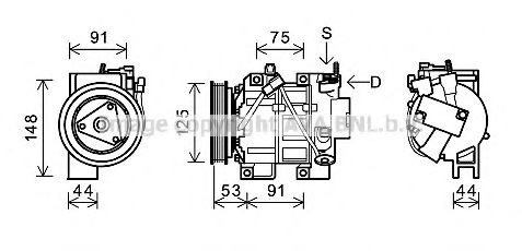 Компрессор, кондиционер AVA QUALITY COOLING DNK335