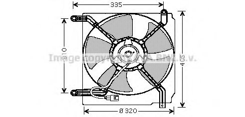 Вентилятор, охлаждение двигателя AVA QUALITY COOLING DW7504