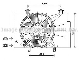 Вентилятор, охлаждение двигателя AVA QUALITY COOLING FD7557