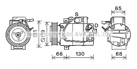 Компрессор, кондиционер AVA QUALITY COOLING HYK340