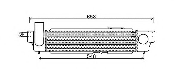 Интеркулер AVA QUALITY COOLING KA4140