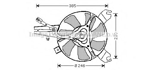 Вентилятор, охлаждение двигателя AVA QUALITY COOLING MZ7527