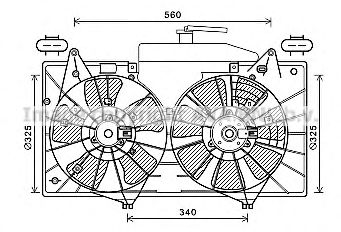 Вентилятор, охлаждение двигателя AVA QUALITY COOLING MZ7552