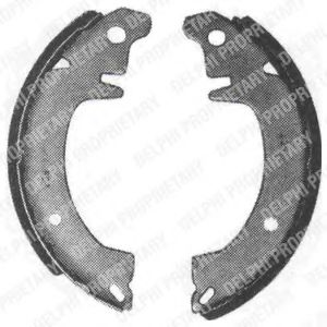 Комплект тормозных колодок DELPHI LS1101