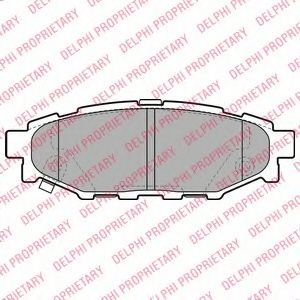 Комплект тормозных колодок, дисковый тормоз DELPHI LP1999