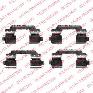 Комплектующие, колодки дискового тормоза DELPHI LX0426