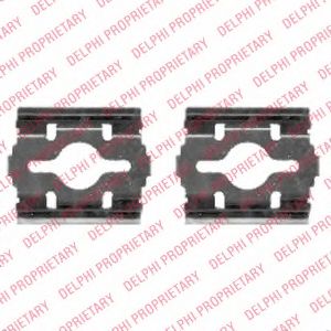 Комплектующие, колодки дискового тормоза DELPHI LX0409