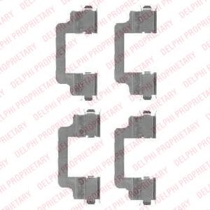 Комплектующие, колодки дискового тормоза DELPHI LX0454