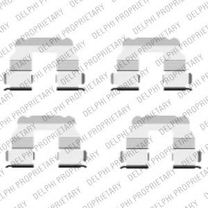 Комплектующие, колодки дискового тормоза DELPHI LX0457