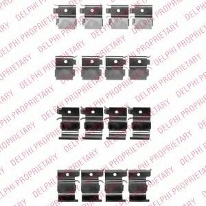 Комплектующие, колодки дискового тормоза DELPHI LX0526