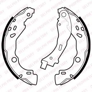 Комплект тормозных колодок DELPHI LS2066