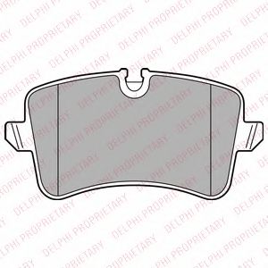 Комплект тормозных колодок, дисковый тормоз DELPHI LP2446