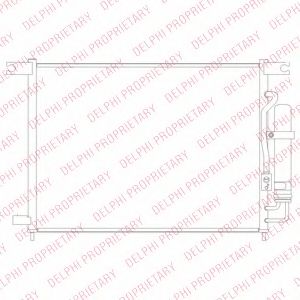 Конденсатор, кондиционер DELPHI TSP0225694
