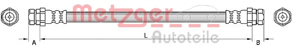 Тормозной шланг METZGER 4110883