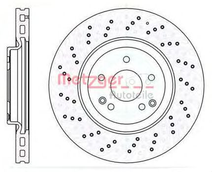 Тормозной диск METZGER 6110393