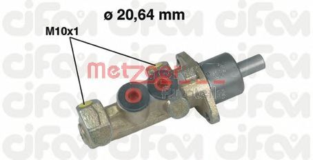 Главный тормозной цилиндр METZGER 202-242