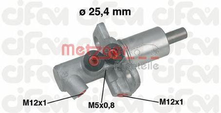 Главный тормозной цилиндр METZGER 202-458