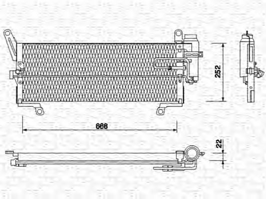 Конденсатор, кондиционер MAGNETI MARELLI 350203112000