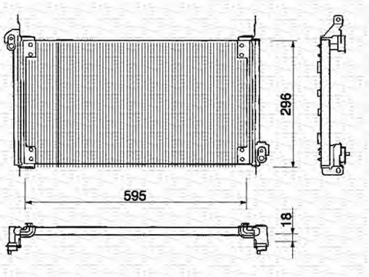 Конденсатор, кондиционер MAGNETI MARELLI 350203131000