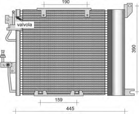 Конденсатор, кондиционер MAGNETI MARELLI 350203256000