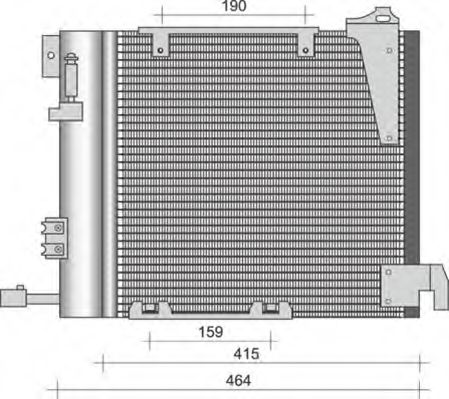 Конденсатор, кондиционер MAGNETI MARELLI 350203263000