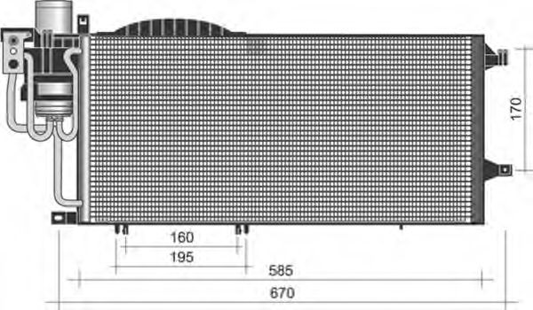 Конденсатор, кондиционер MAGNETI MARELLI 350203373000