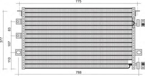 Конденсатор, кондиционер MAGNETI MARELLI 350203453000