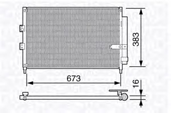 Конденсатор, кондиционер MAGNETI MARELLI 350203660000