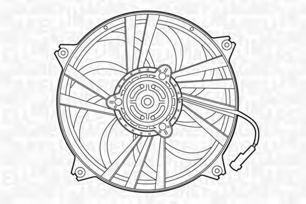 Вентилятор, охлаждение двигателя MAGNETI MARELLI 069422300010