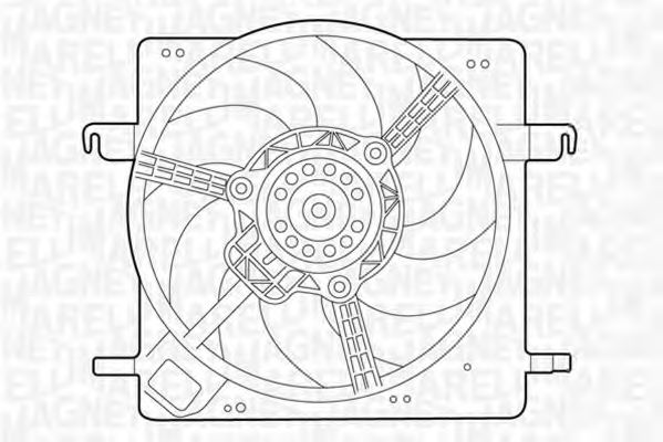 Вентилятор, охлаждение двигателя MAGNETI MARELLI 069422313010