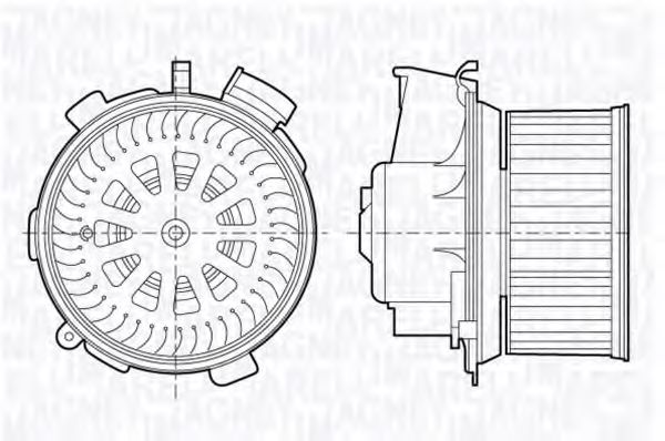 Вентилятор салона MAGNETI MARELLI 069412696010