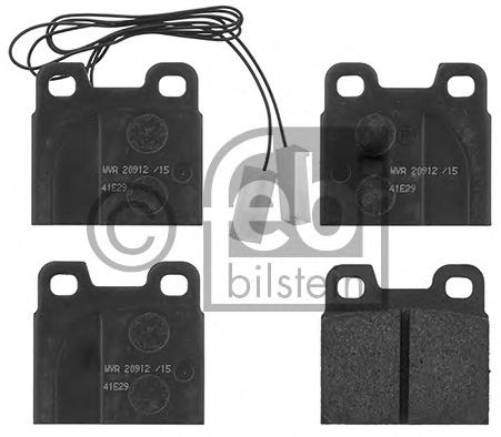 Комплект тормозных колодок, дисковый тормоз FEBI BILSTEIN 116001