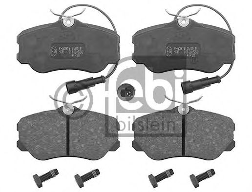 Комплект тормозных колодок, дисковый тормоз FEBI BILSTEIN 116004