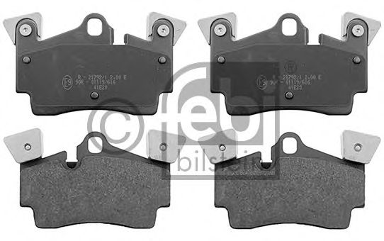 Комплект тормозных колодок, дисковый тормоз FEBI BILSTEIN 116020