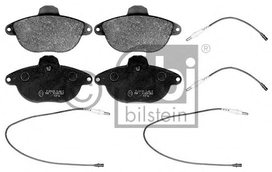 Комплект тормозных колодок, дисковый тормоз FEBI BILSTEIN 116037