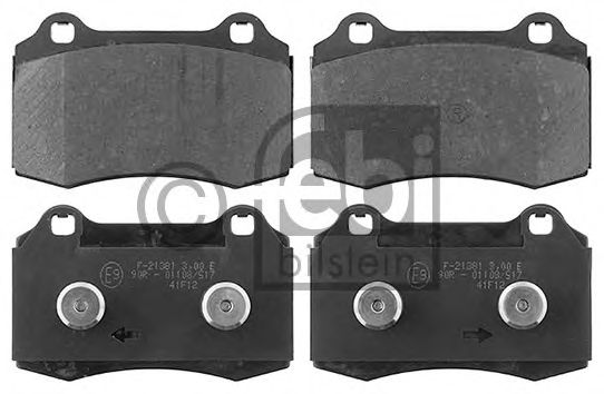 Комплект тормозных колодок, дисковый тормоз FEBI BILSTEIN 116079
