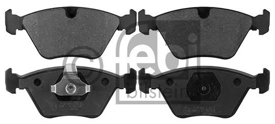Комплект тормозных колодок, дисковый тормоз FEBI BILSTEIN 116086