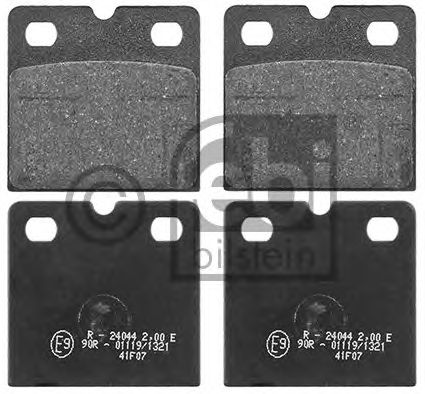 Комплект тормозных колодок, дисковый тормоз FEBI BILSTEIN 116087
