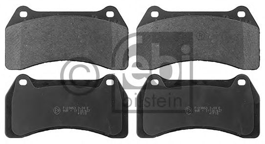 Комплект тормозных колодок, дисковый тормоз FEBI BILSTEIN 116091