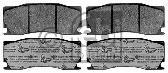 Комплект тормозных колодок, дисковый тормоз FEBI BILSTEIN 116093