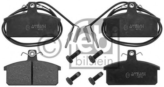 Комплект тормозных колодок, дисковый тормоз FEBI BILSTEIN 116096