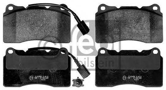 Комплект тормозных колодок, дисковый тормоз FEBI BILSTEIN 116107