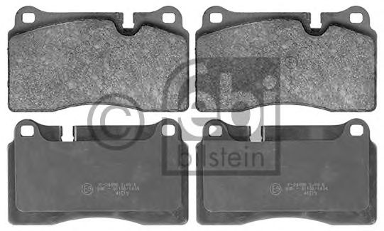 Комплект тормозных колодок, дисковый тормоз FEBI BILSTEIN 116125
