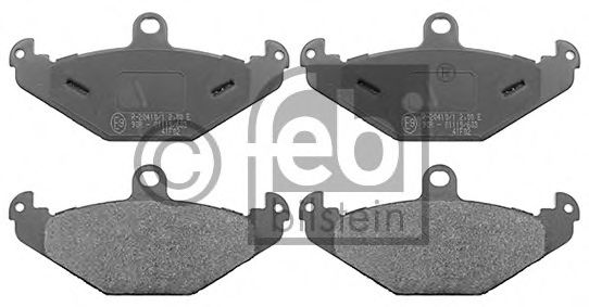 Комплект тормозных колодок, дисковый тормоз FEBI BILSTEIN 116158