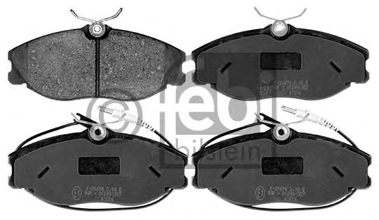 Комплект тормозных колодок, дисковый тормоз FEBI BILSTEIN 116166