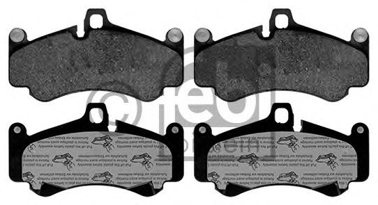 Комплект тормозных колодок, дисковый тормоз FEBI BILSTEIN 116173