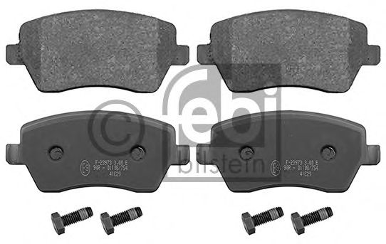 Комплект тормозных колодок, дисковый тормоз FEBI BILSTEIN 116180