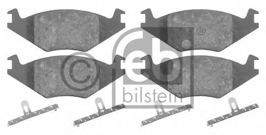 Комплект тормозных колодок, дисковый тормоз FEBI BILSTEIN 16011