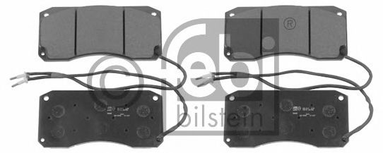 Комплект тормозных колодок, дисковый тормоз FEBI BILSTEIN 16611